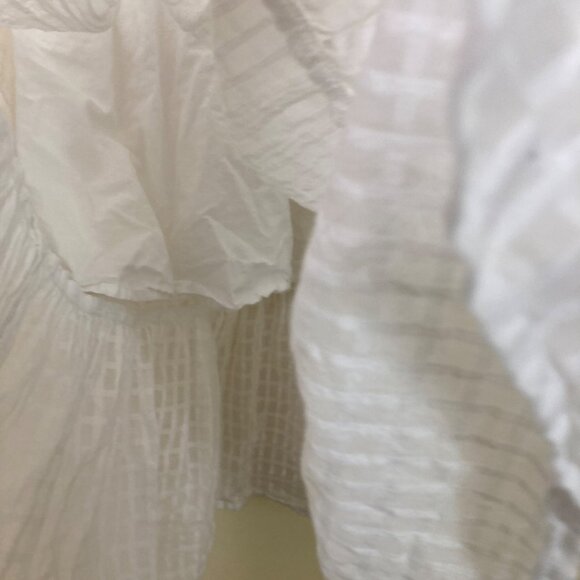 Cat & Jack Girls White Eyelet Ruffle Maxi Dress S (6/6X) 100% Cotton - Picture 6 of 9